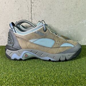 Ecco Receptor Brown Blue Lace Up Hiking Shoes Women’s 8